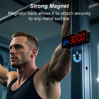 Acedeck Portable Gym Timer Clock: Fitness Digital Clock With Strong Magnet - Remote Control For Fitness Enthusiasts - Powerful B