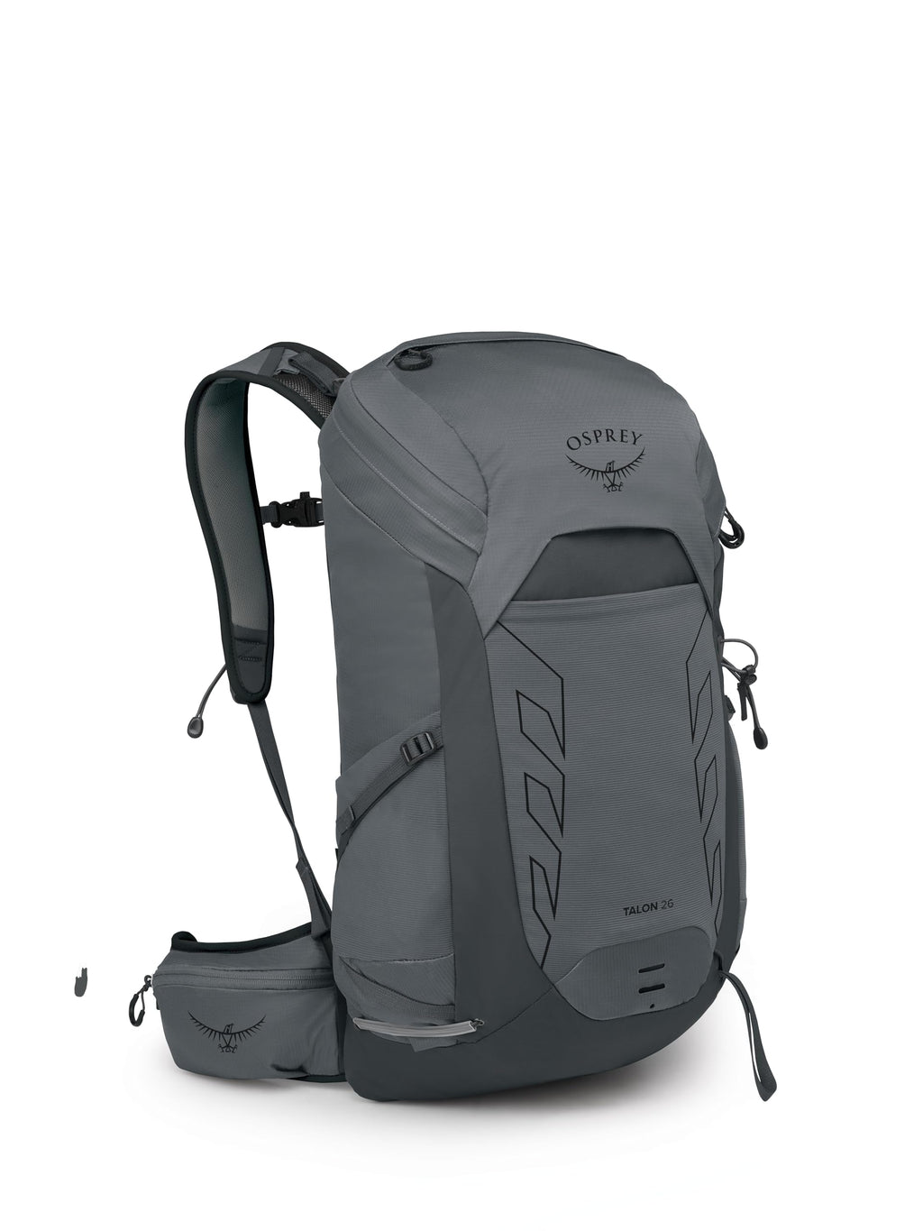 Osprey Talon 26L Mens Lightweight Hiking Backpack - Daypack for Travel & Camping, Phantom Grey/Dark Charcoal