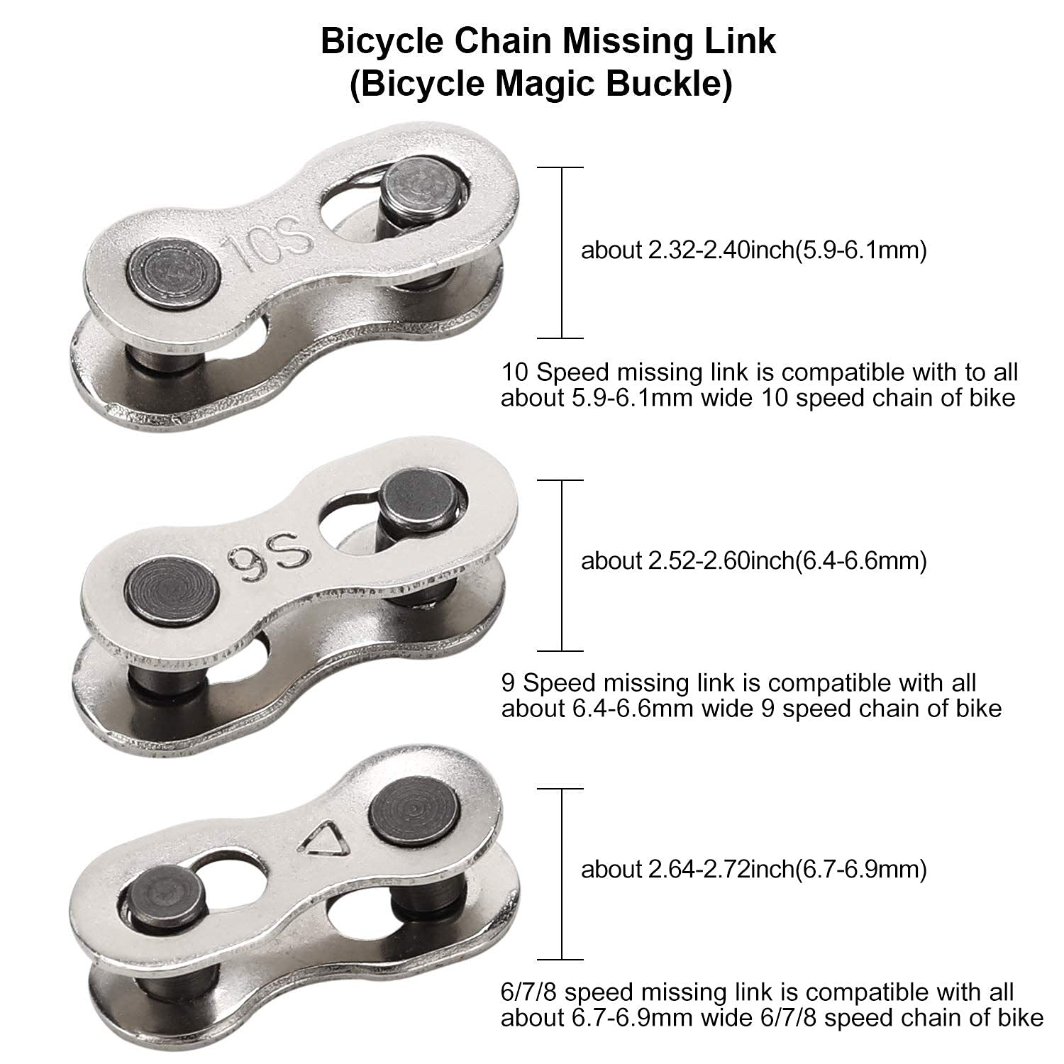 Oumers Bike Chain Tool Set, Bike Chain Plier + Bike Chain Splitter + Chain Wear Indicator + 3 Pairs Bicycle Missing Link For 6/7