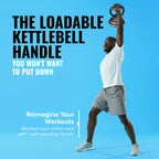 Newme Fitness Adjustable Kettlebell Grip, Loadable Handle For Kettlebell And Dumbbell Weight Strength Training For Men And Women