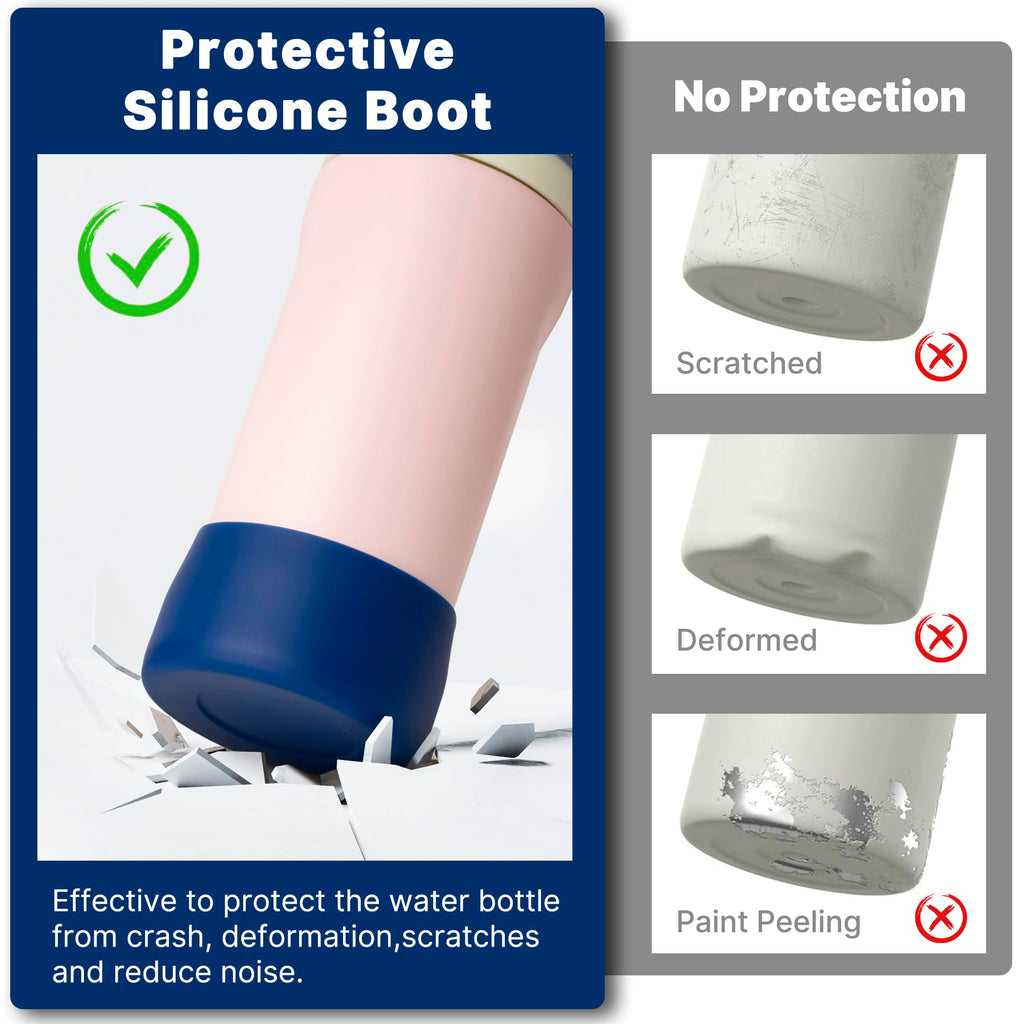 Diumepo Silicone Boot For Owala 16Oz Water Bottle, Anti-Slip Protective Sleeve Bottom Bumper Protector For Owala Kids And Freesi