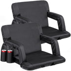 Nova Microdermabrasion Stadium Seats With Back Support And Cushion Bleacher Seat Chairs Stadium Seats For Bleachers Portable 2 P