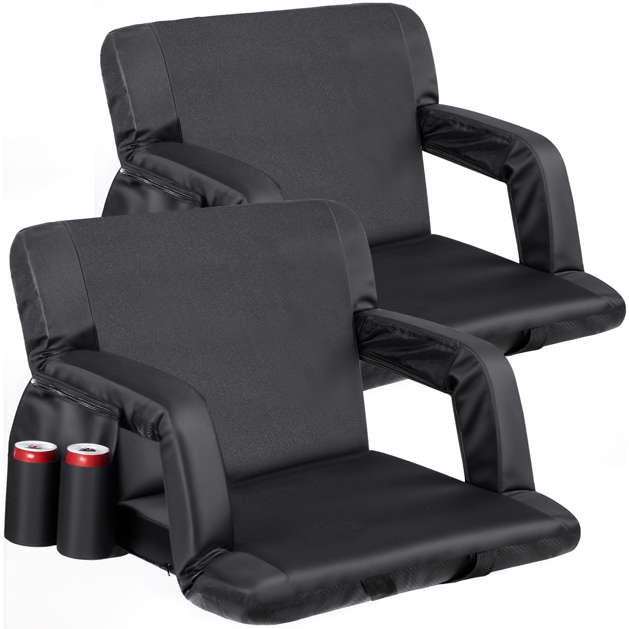 Nova Microdermabrasion Stadium Seats With Back Support And Cushion Bleacher Seat Chairs Stadium Seats For Bleachers Portable 2 P