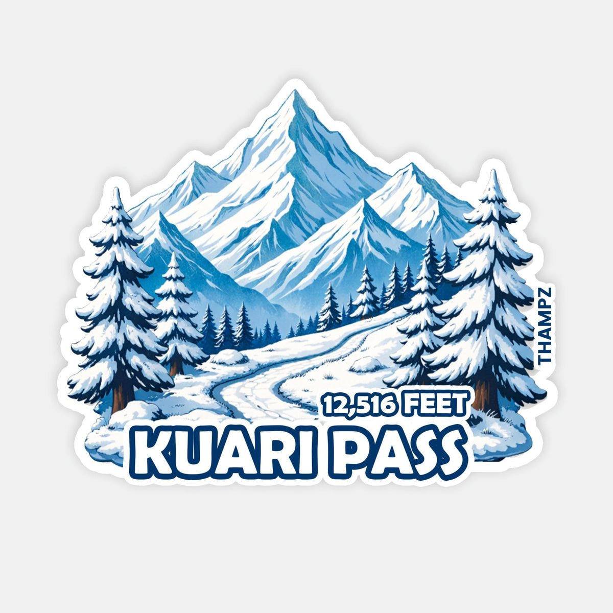 THAMPZ Kuari Pass 3D Embossed Flexible Fridge Magnet 0.5mm Decorative with Strong Hold | Refrigerator Magnet for Notes, Photos