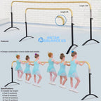 Ballet Barre Portable For Home Or Studio, 6 Ft Extendable To 12 Ft Bar With Curved Shape, Height Adjustable From 27'' To 44'', I