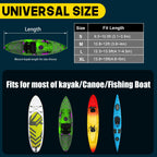 Rosefray 9.3-10.5Ft Kayak Cover,Comfortable Shoulder Strap,420D Heavy Duty Kayak Covers,Waterproof Uv Resistant,Fade-Resistant D