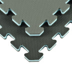 Greatmats Home Sport And Play Interlocking Reversible Mat 3/4 Inch X 2X2 Ft. Black/Gray Case Of 10