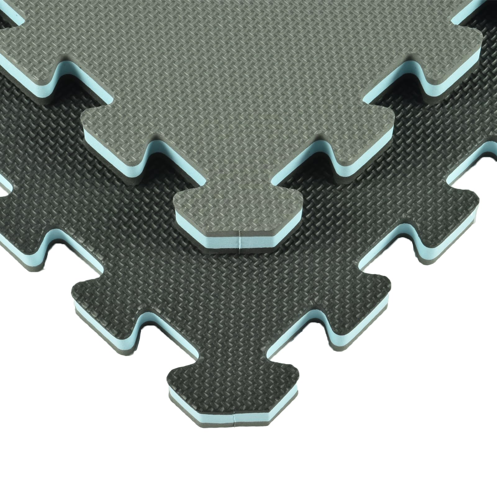 Greatmats Home Sport And Play Interlocking Reversible Mat 3/4 Inch X 2X2 Ft. Black/Gray Case Of 10