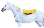 Challenger Horse Western 28''X30'' Fleece Lined Yellow Quilted Barrel Saddle Pad 39133