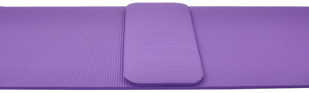 Fitvids All Purpose 1/2-Inch Extra Thick High Density Anti-Tear Exercise Yoga Mat And Knee Pad With Carrying Strap, Purple