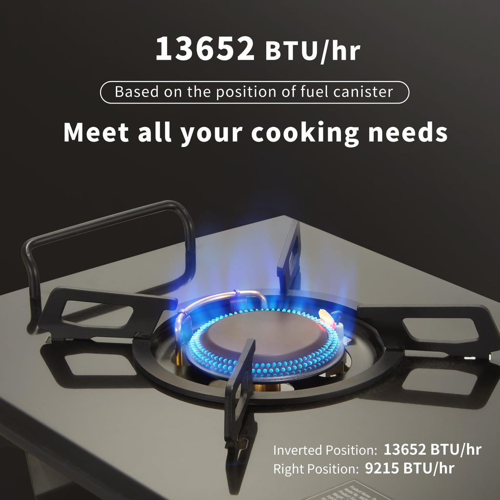 Naturehike Camping Gas Stove For Igt Table, Folding Isobutane Stove With Carry Bag, Portable Camp Stove For Outdoor Car Camping
