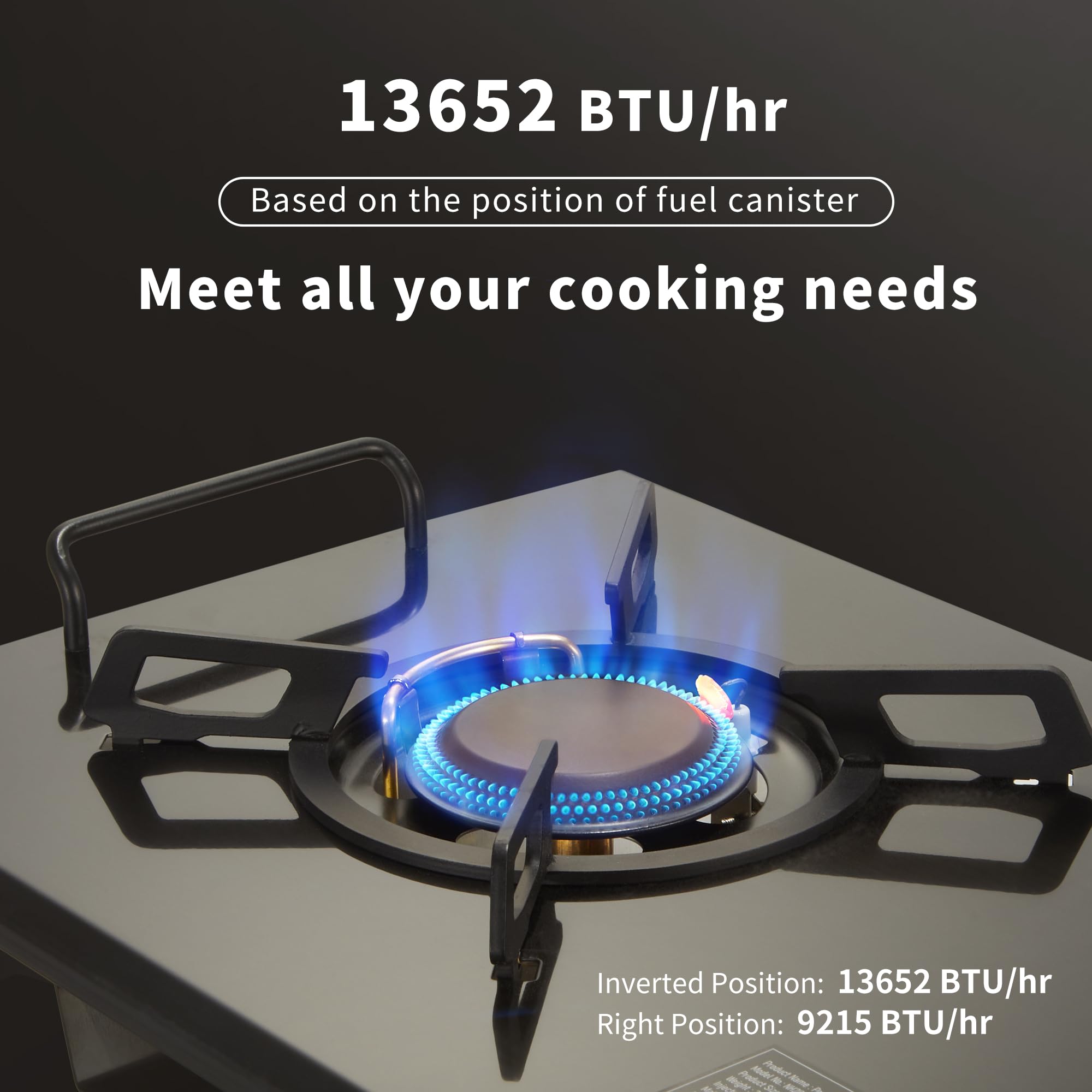 Naturehike Camping Gas Stove For Igt Table, Folding Isobutane Stove With Carry Bag, Portable Camp Stove For Outdoor Car Camping