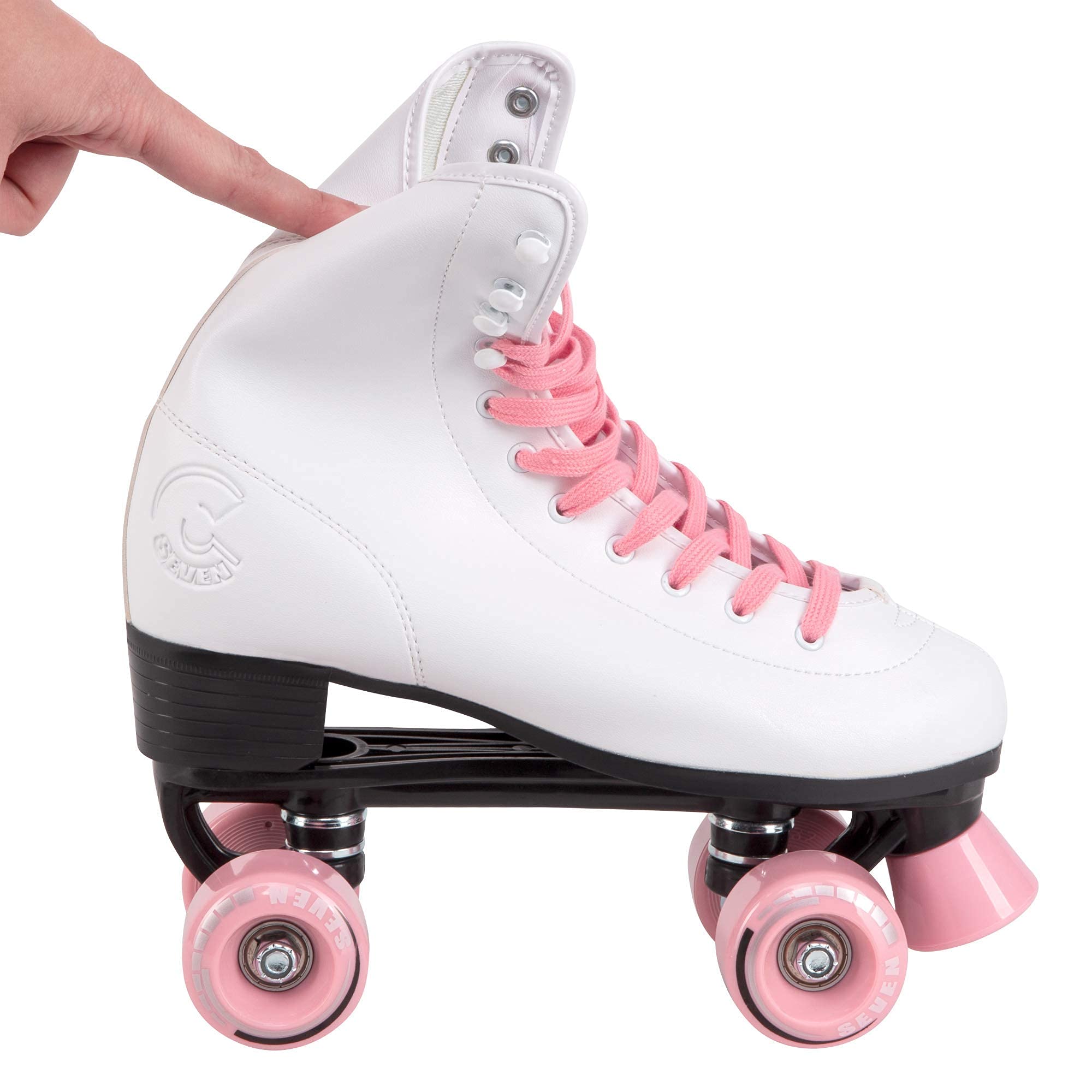C Seven C7Skates Quad Roller Skates | Retro Design (Candy Pink, Women'S 9 / Men'S 8)