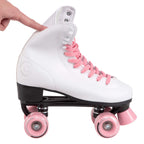 C Seven C7Skates Quad Roller Skates | Retro Design (Candy Pink, Youth 3)