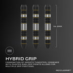Accudart Steel Tip Dart Set 4.0 - Tungsteel Barrel - Round Grooves For Consistent Grip - Polycarbonate Shafts - Pocket Wallet Fo