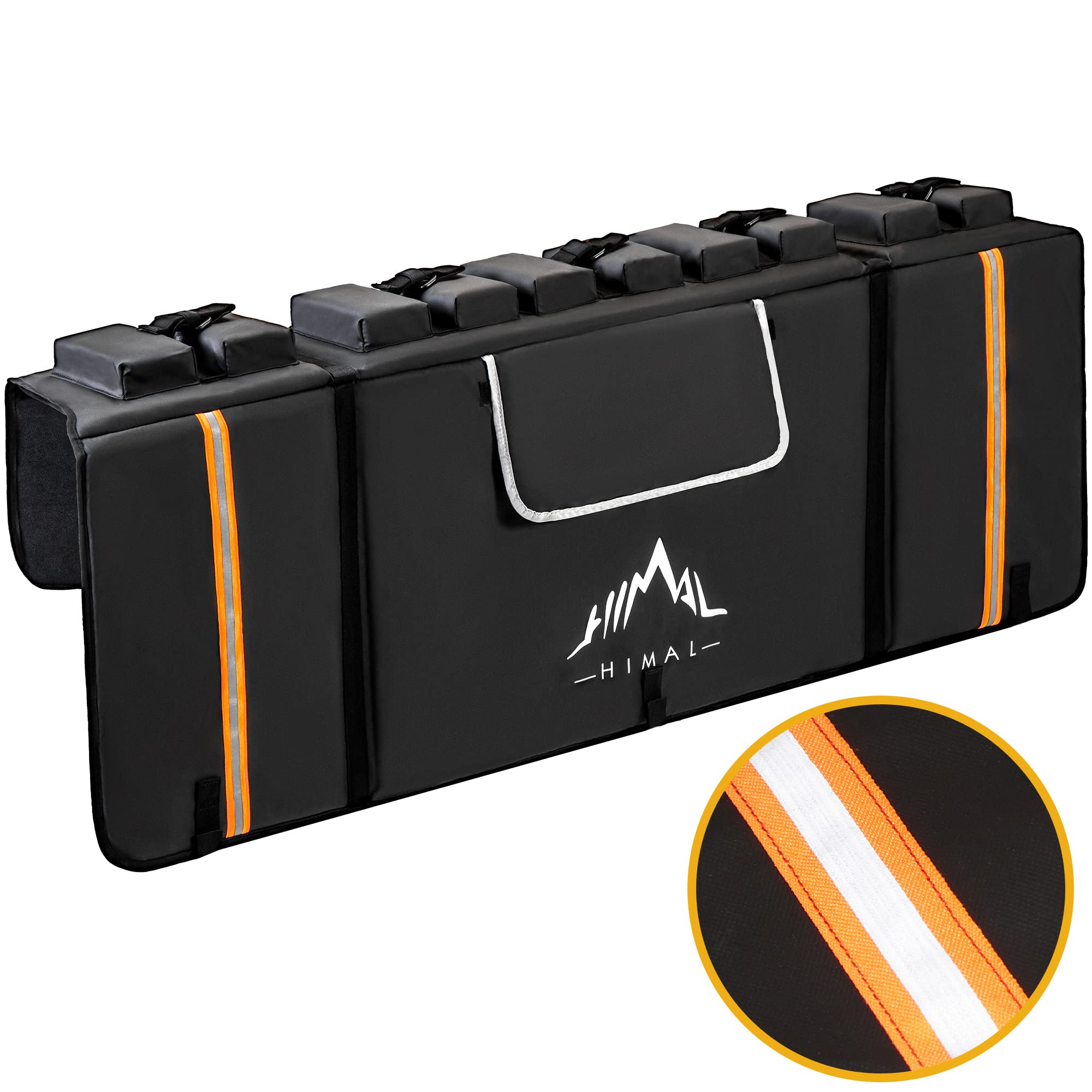 Gohimal Tailgate Pad Pro For Mountain Bike, Tailgate Bike Pads Up To 5 Mountain Bikes On Most Full-Size Trucks, With Reflective 