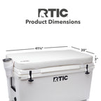 Rtic Ultra-Tough Cooler Seat Cushion, Great For Family Travels, Boating Or Hunting, Easy Clean Vinyl, Buckle Fastening And Anti
