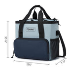 Tourit Cooler Bag 24-Can Insulated Soft Cooler Lunch Coolers Portable Cooler Bag 14.6L For Picnic, Beach, Work, Trip, Daily, Gre