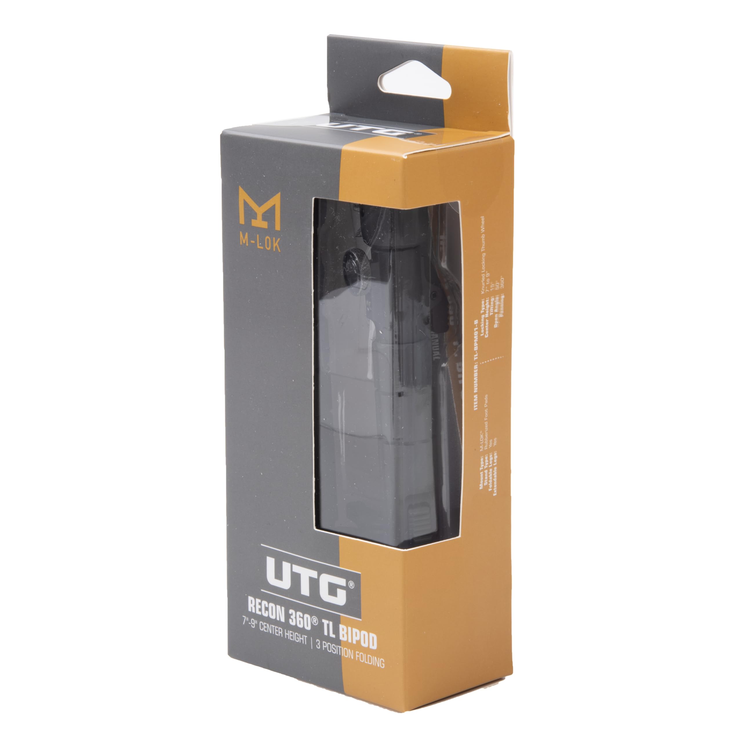 UTG Recon 360 TL Bipod, 7-9 Center Height, M-LOK