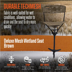 Alps Outdoorz Deluxe Mesh Wetland Seat - Lightweight Hunting Chair With 360 Swivel, Quick-Dry, Rust-Resistant Aluminum Frame, De