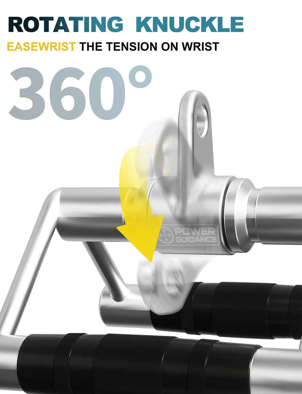 Power Guidance Triceps Pull Down Attachment, Cable Machine Accessories For Home Gym, Lat Pull Down Attachment Weight Fitness - L