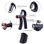 Luxon 2 Pack Hand Grip Strengthener Adjustable Resistance 22-110 Lbs (10-50Kg) -Hand Grip Exerciser, Strengthen Grip, Hand Squee