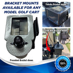 Club Clean - Ball And Club Cleaner With Universal Bracket For Golf Car,Black