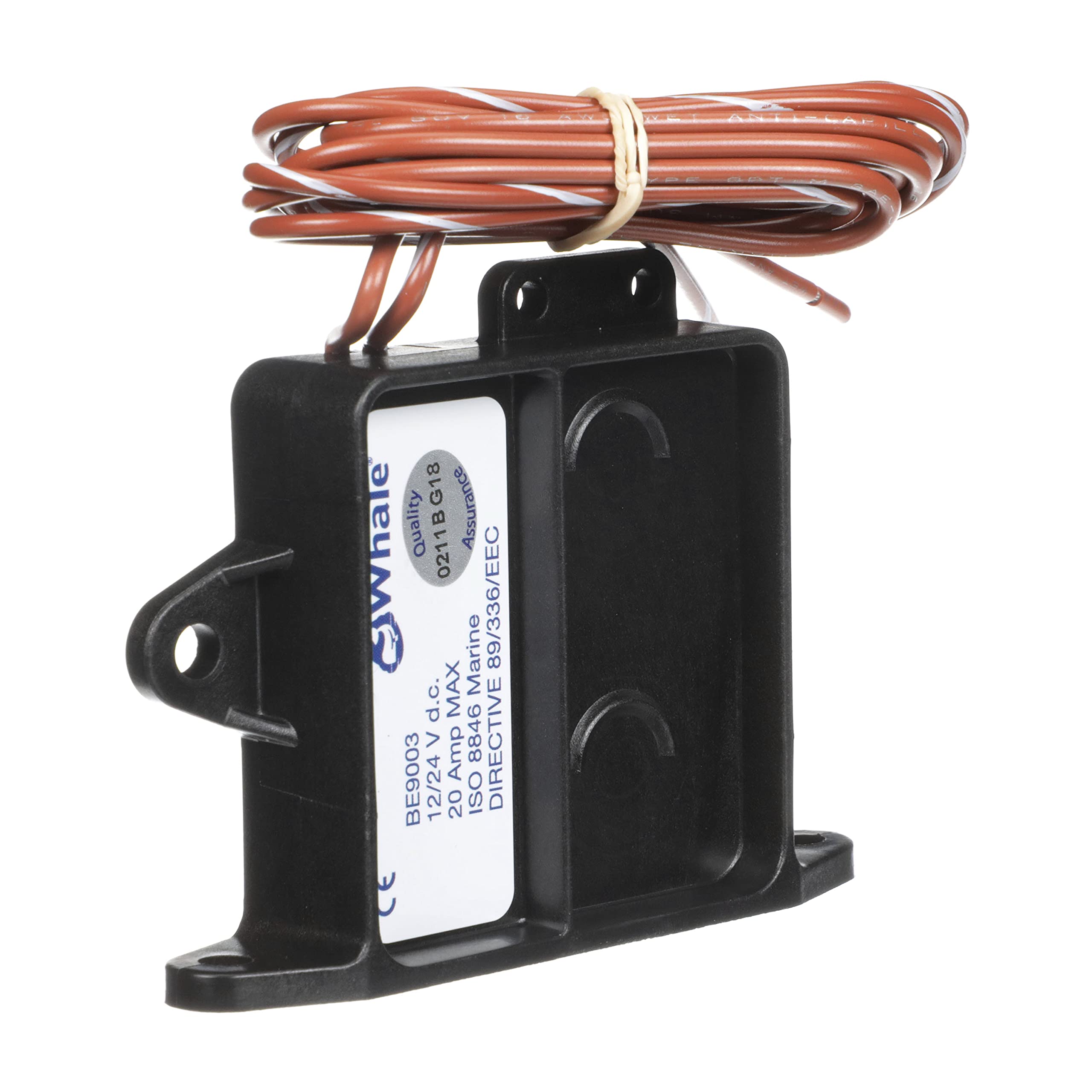 Whale Be9003 Electric Field Sensor Switch, 12V Or 24V, Suitable For Up To 20 Amps,Black