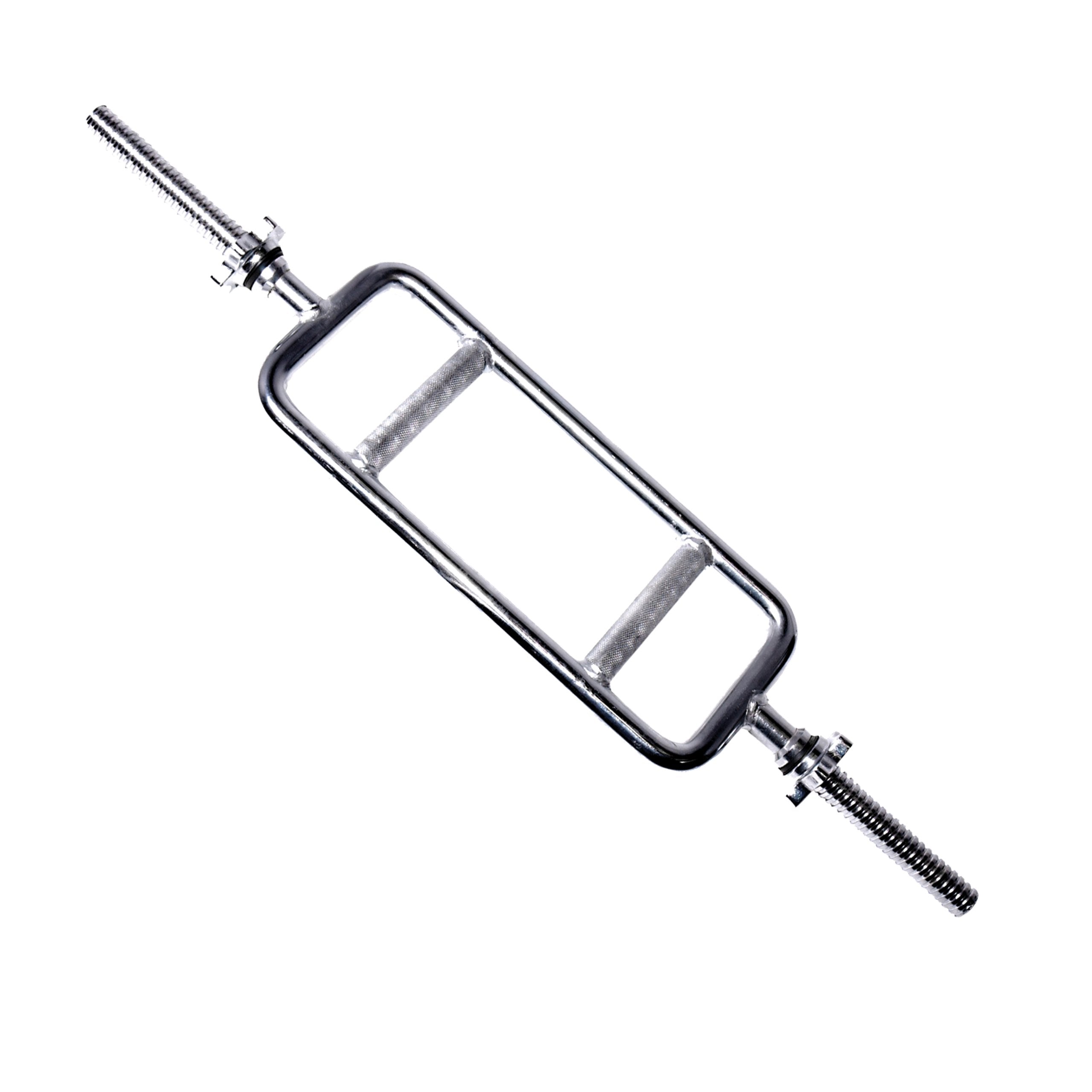 Cap Barbell Standard 1 - Inch Threaded Triceps Bar With Collars, 34 - Inches - Chrome