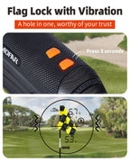 Aofar Gx-2S Pro Rangefinder For Golf & Hunting With Slope And Angle Switch, Flag-Lock With Vibration, Horizontal Distance, 1000