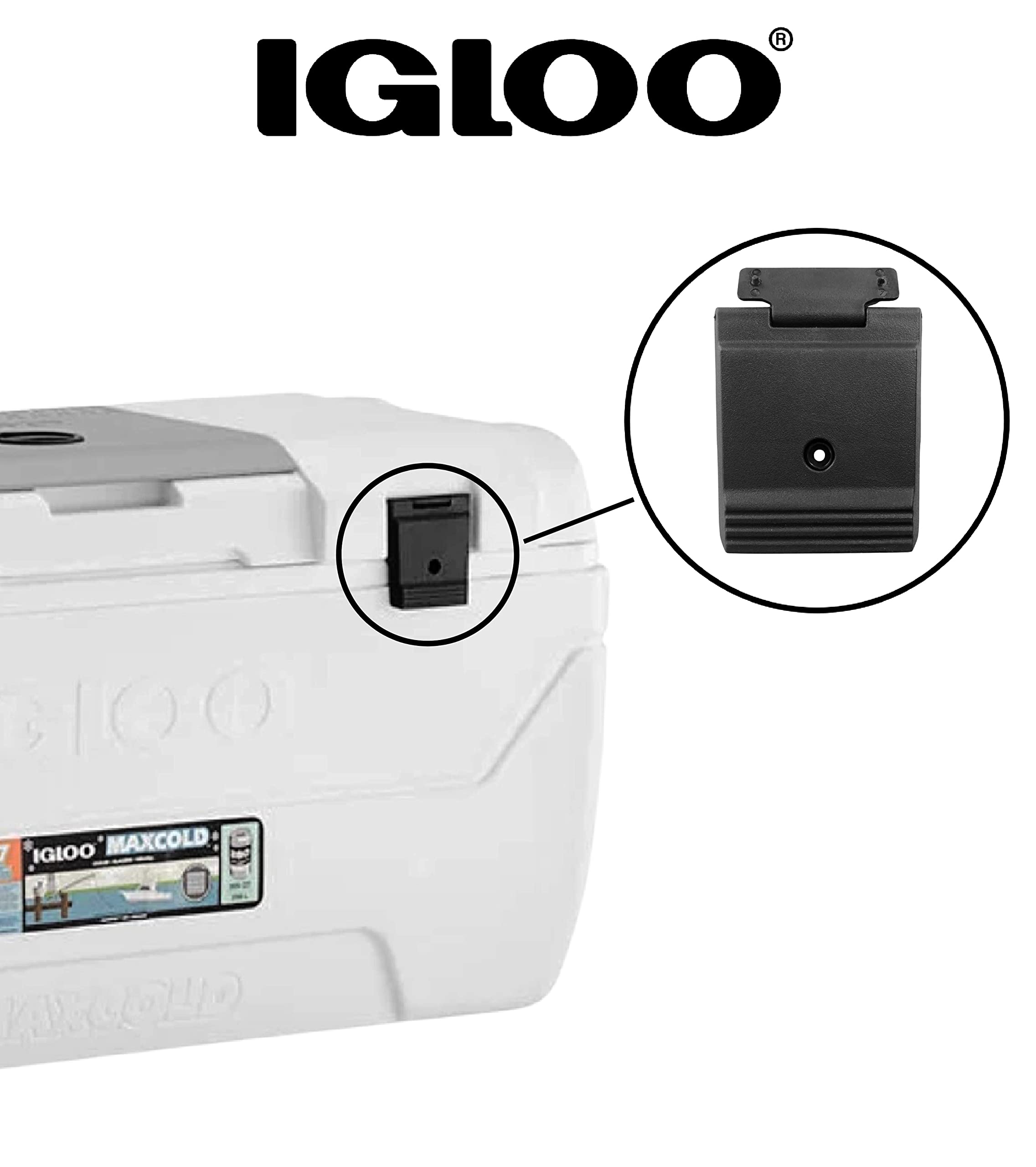 Igloo Cooler Oversized Mechanical Latch For 150-165 Qt Coolers, Black