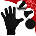 Zaysoo Full Finger Gloves With Touch Screen Feature Snow Man Tiger Print  Grey