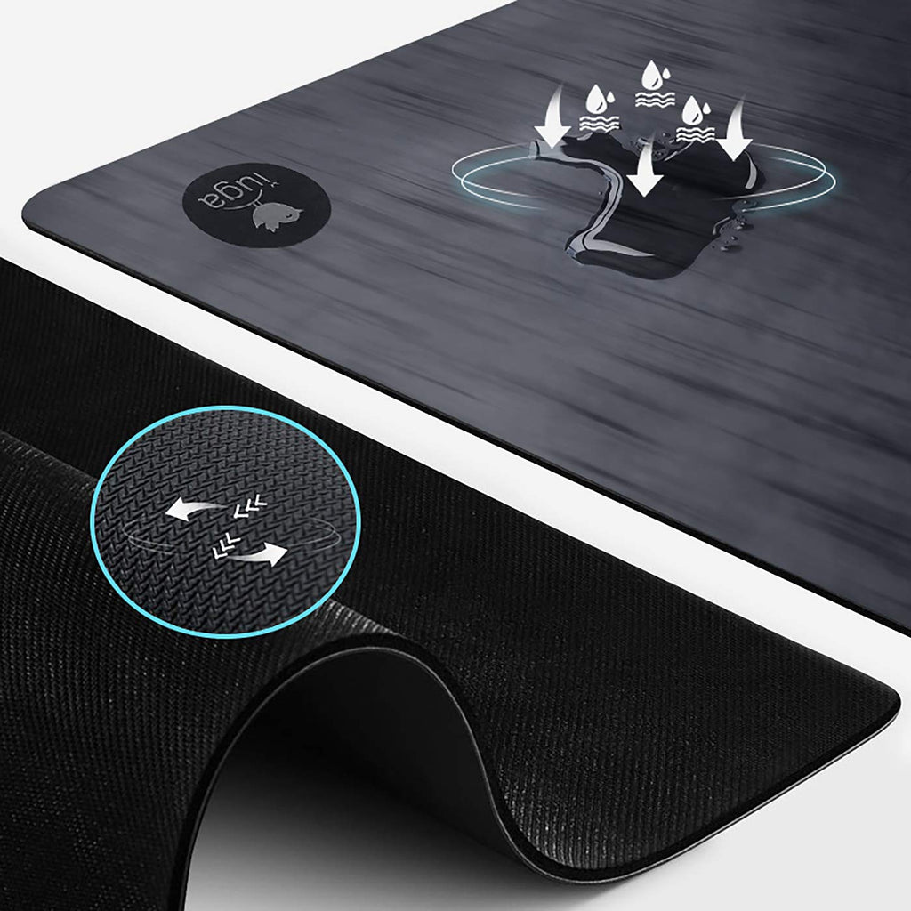 Iuga Pro Non Slip Yoga Mat, Unbeatable Non Slip Performance, Eco Friendly And Sgs Certified Material For Hot Yoga, Odorless Ligh