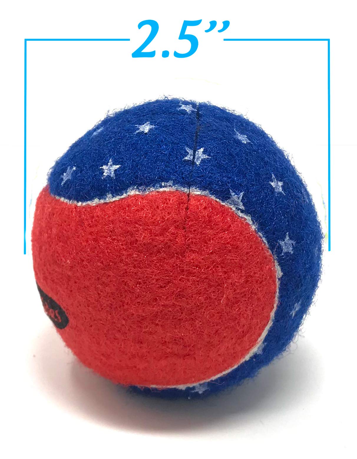 Pre-Cut Walker Glide Balls - 15 Colors & Styles (Patriotic)