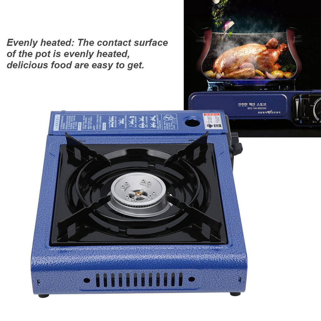 Portable Butane Stove, Ms-520 Piezo Ignition Camping Butane Cassette Stove Portable Gas Stove Outdoor Windproof Portable Barbecu