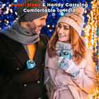U Uzopi Hand Warmers Rechargeable, 14000Mah Electric Hand Warmer 2 Pack Dual-Sided Heating 17Hrs Warmth Max 131? Usb-C Portable