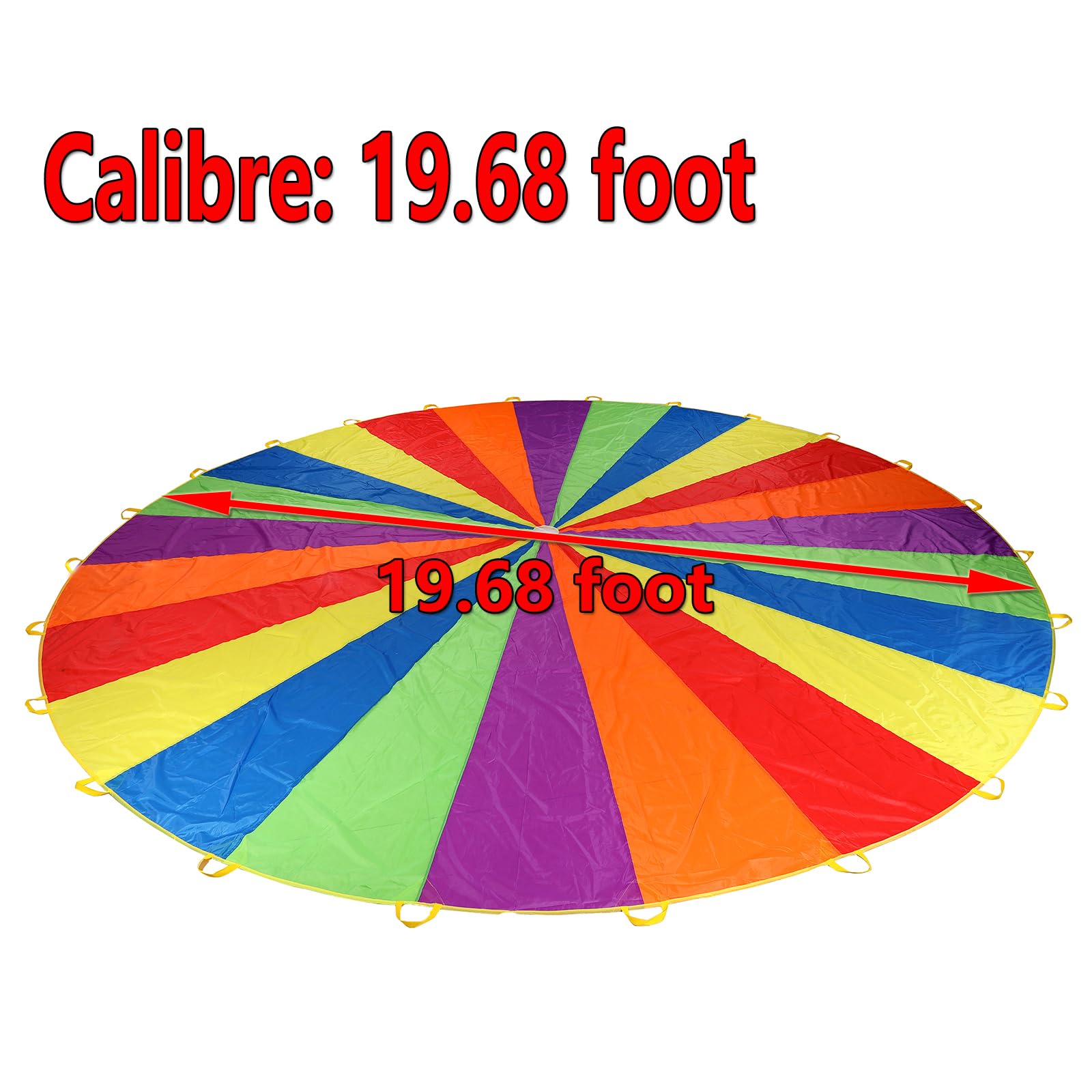 Sonyabecca Play Parachute For Kids Tent Cooperative Team Building Games Birthday Gift (20Ft)
