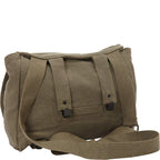 Retro Hungarian Shoulder Bag With Usa Emblem - Olive Drab