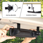 10L0L Newest Golf Cart Folding Side Mirrors And Rear View Mirror 16.5'' Extra Wide Panoramic Golf Cart Mirrors Fits Club Car Ezg