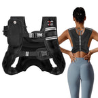 Vbsd Weighted Vest For Men Women, 25Lb Weight Vest With Reflective Stripe, Body Weight Vests Adjustable For Strength Training, R