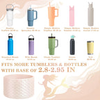 Mermaid Silicone Boot For Stanley Cup 40/30/20 Oz, Bottom Protector Made For Hydrojug Traveler 32/40 Oz & For Owala Tumbler 40Oz