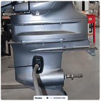 Five Oceans Outboard Motor Muffs, Universal Outboard Motor Flusher, Black Pvc Marine Grade Rectangular Muffs, Coated Steel Brack