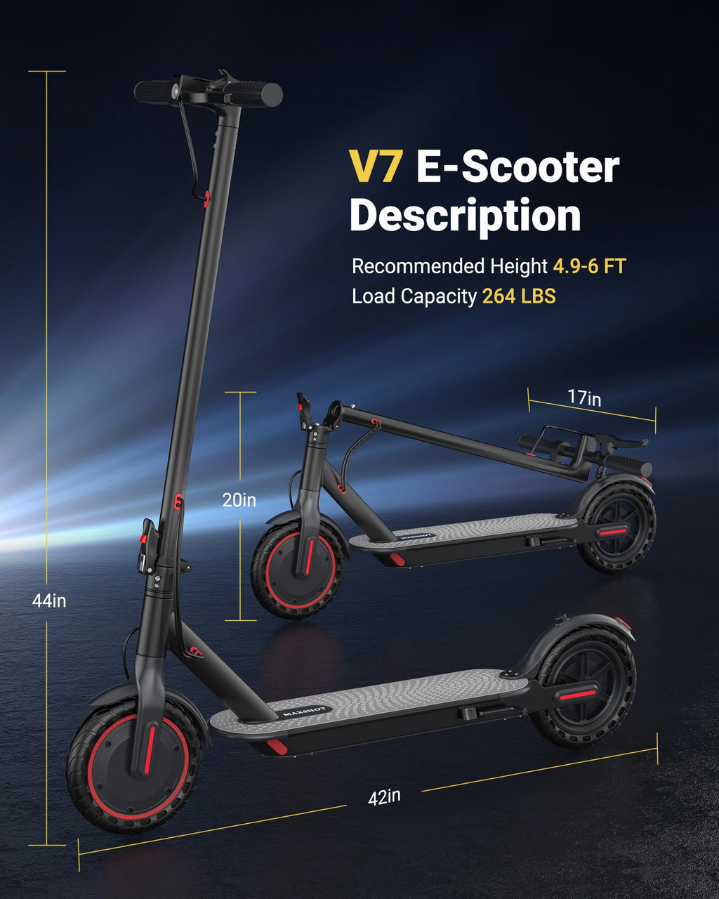 Electric Scooter, 8.5 /10 /14 Tire, 16/19/22 Mph Top Speed, 12/22/27/28/49 Miles Long Range, Folding Escooter for Adults and Tee