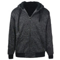 gary com Marled Heavyweight Sherpa Lined Fleece Hoodies for Men Full Zip Plus Size Big and Tall Sweatshirts Jackets 5XL charcoal