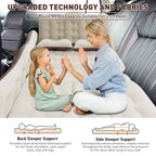 Iswees Car Bed Suv Air Mattress, Car Air Mattress With Electric Pump, 2 Inflatable Pillows And 2 Footrests For Back Seat, Side S