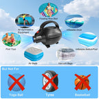 Awsum Electric Air Pump For Inflatable Tumbling Mat Gymnastics Flooring Tumbling Taekwondo Exercise Gym Fitness 110-120V