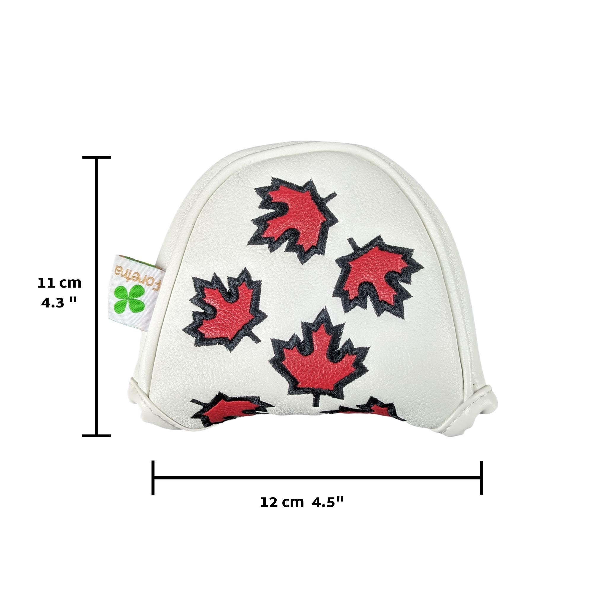 Foretra - Canada Maple Leaf - Golf Putter Headcover Quality Pu Leather Magnetic Closure For Mallet Style Putters Scotty Cameron