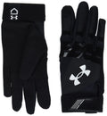 Under Armour Womens Radar Softball Gloves , (001) Black / Black / White , Medium