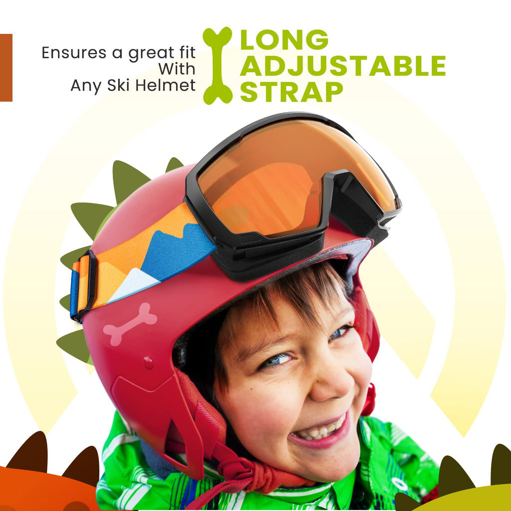 OutdoorMaster Kids Ski Goggles, Snowboard Goggles - Youth Snow Goggles - Sunset Slope