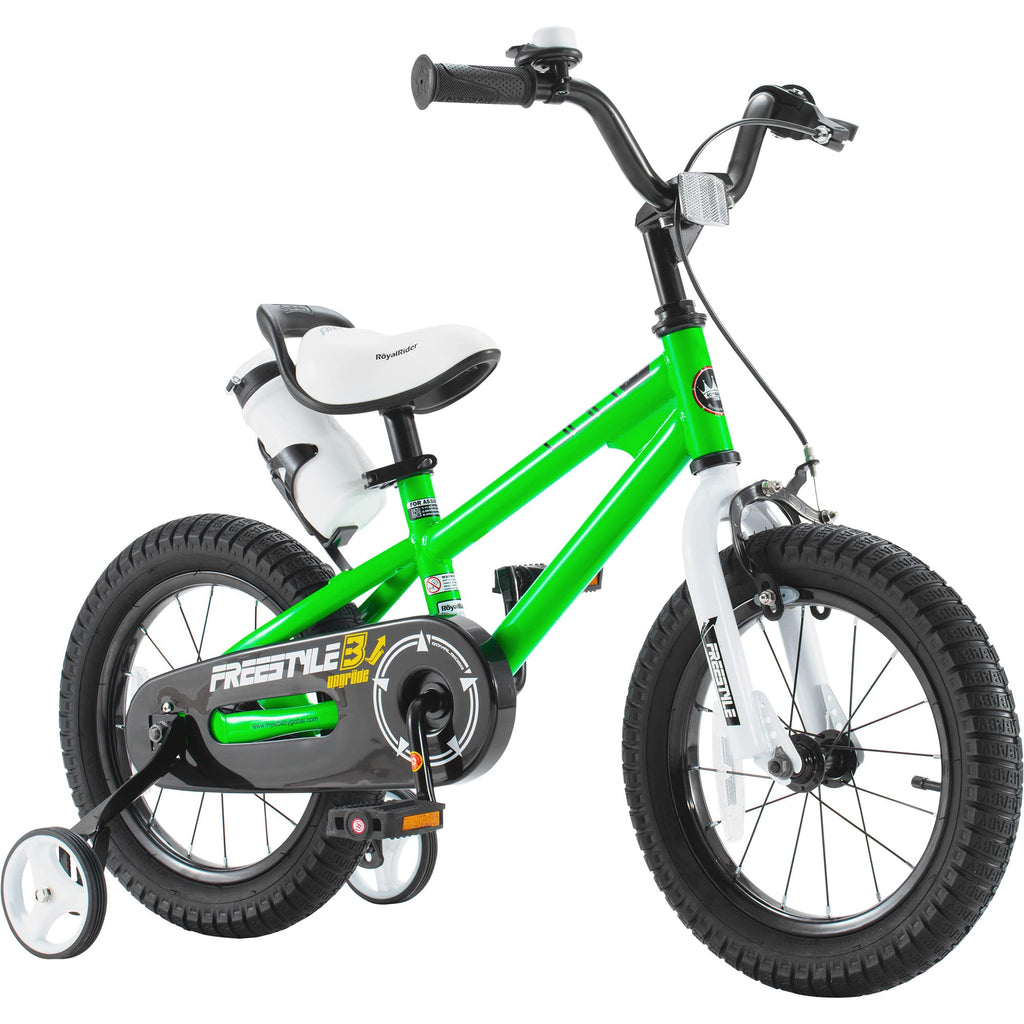 Royalbaby Freestyle Toddlers Kids Bike 12 Inch Childrens Learning Bicycle With Training Wheels Boys Girls Beginners Ages 3-4 Yea